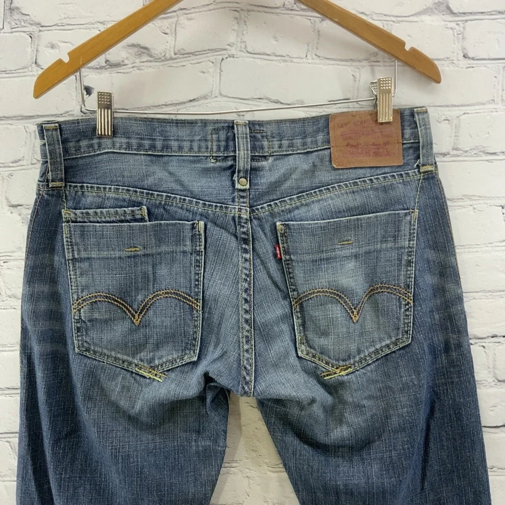 Levi's 514 Slim Straight Blue Jeans Mens Sz 34‎ x 34
